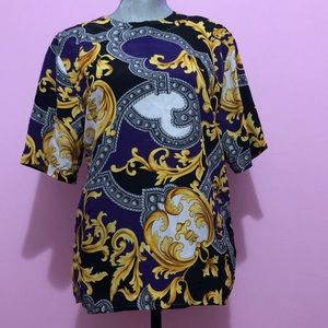 Top with chain design print